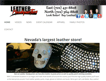 Tablet Screenshot of leatherhq.com
